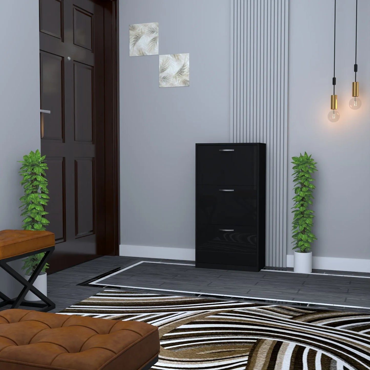 Lyon 3 Tier Shoe Cabinet