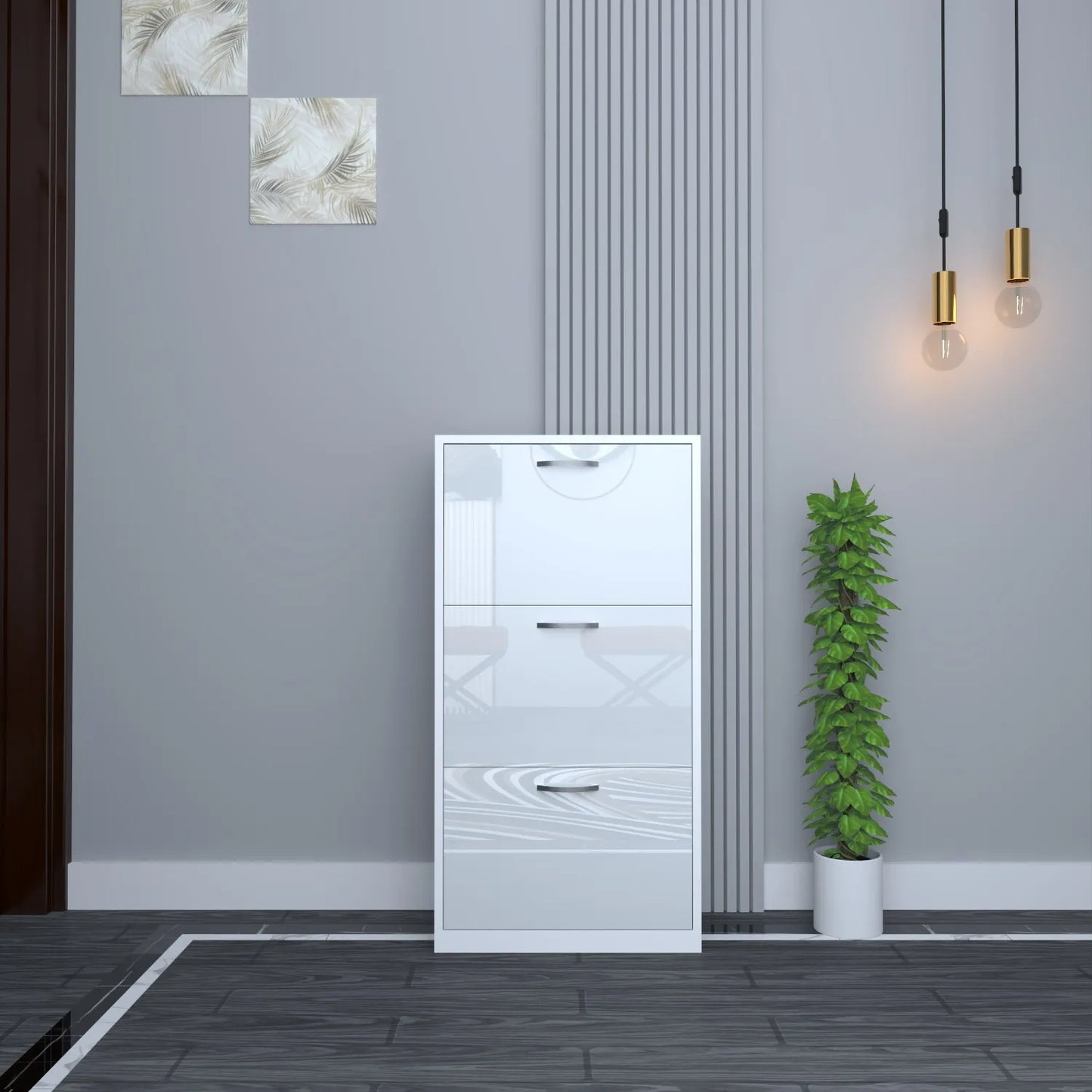 Lyon 3 Tier Shoe Cabinet