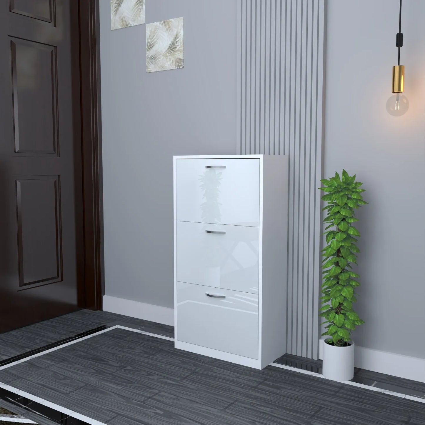 Lyon 3 Tier Shoe Cabinet