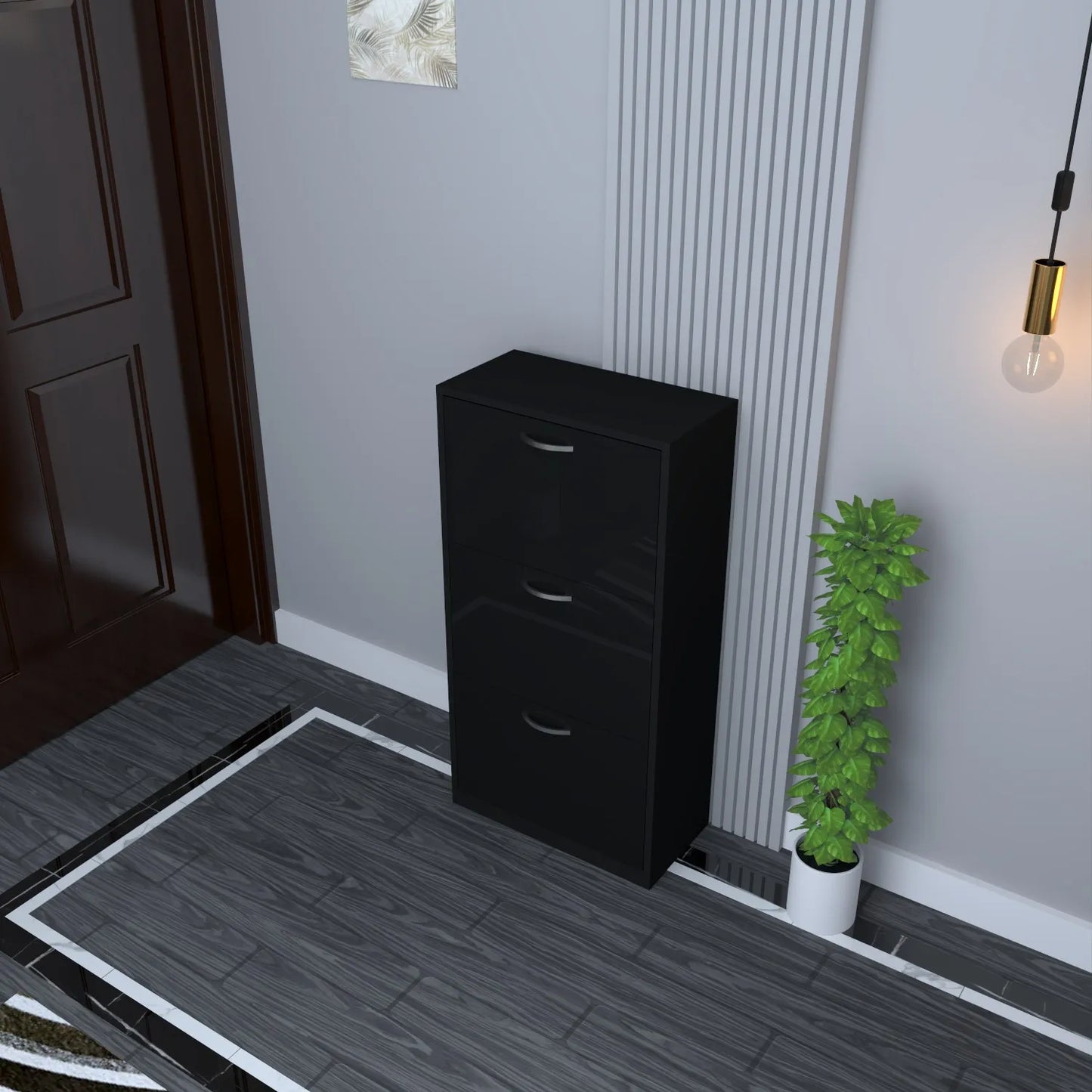 Lyon 3 Tier Shoe Cabinet