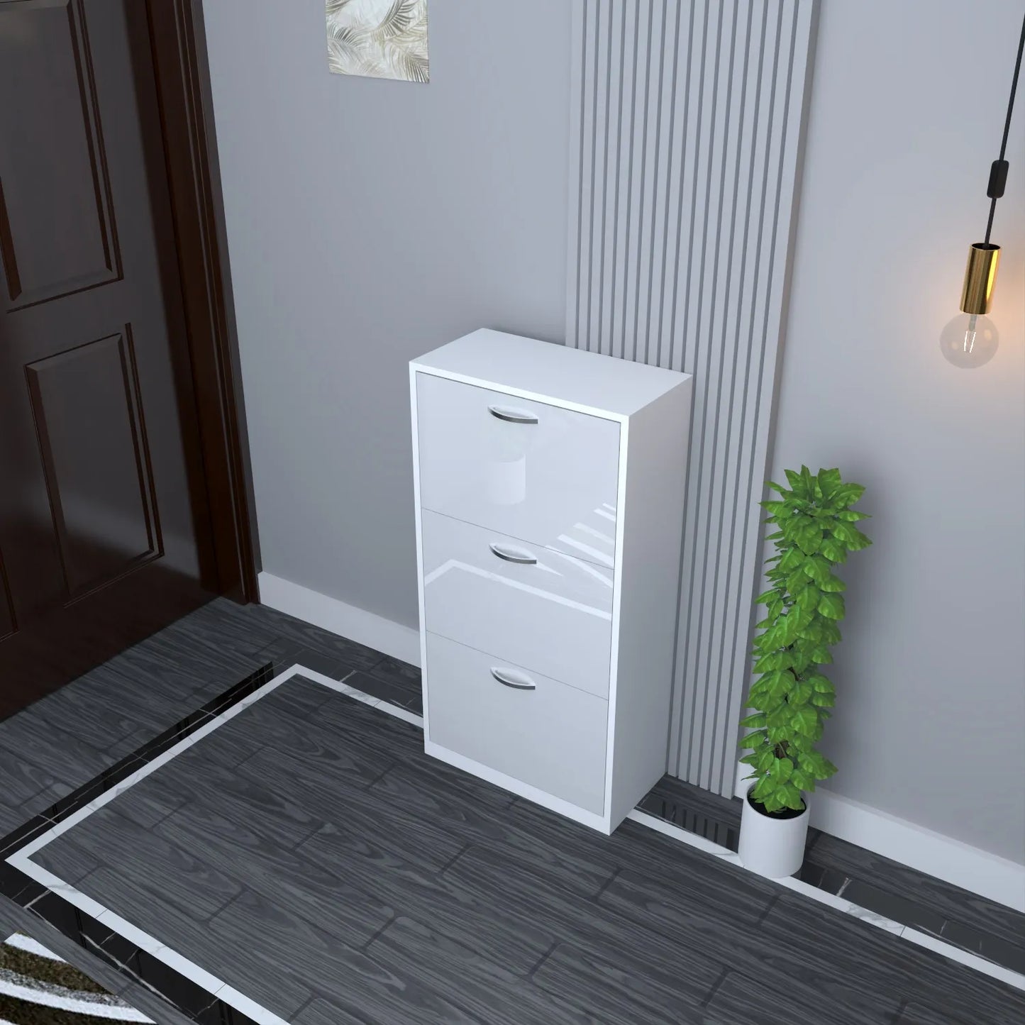 Lyon 3 Tier Shoe Cabinet