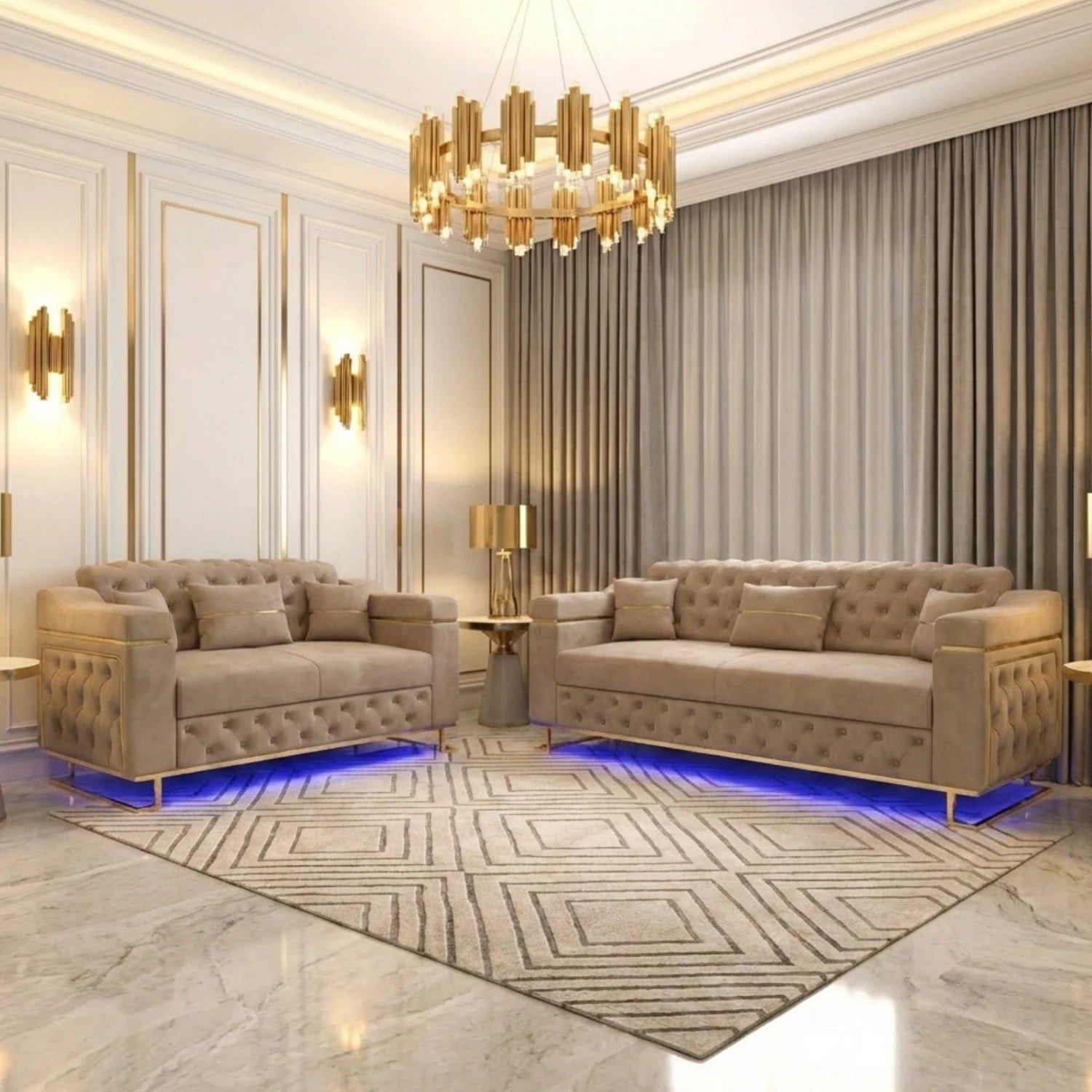 3+2 Seater Cream