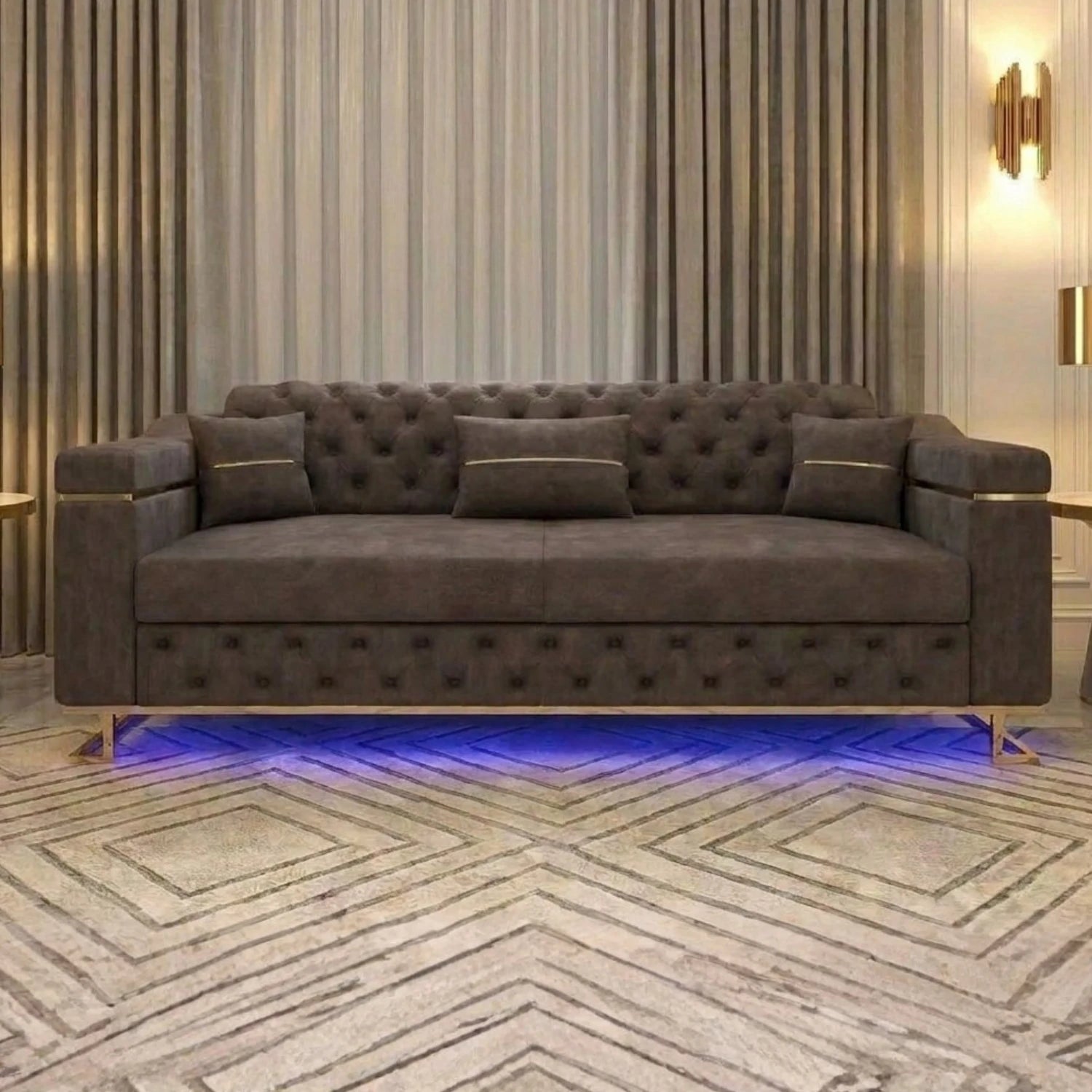 3 Seater DarkGrey
