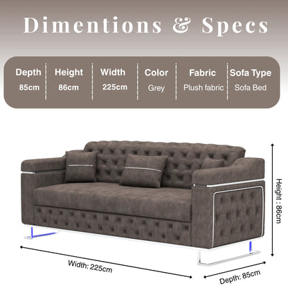 3 Seater DarkGrey
