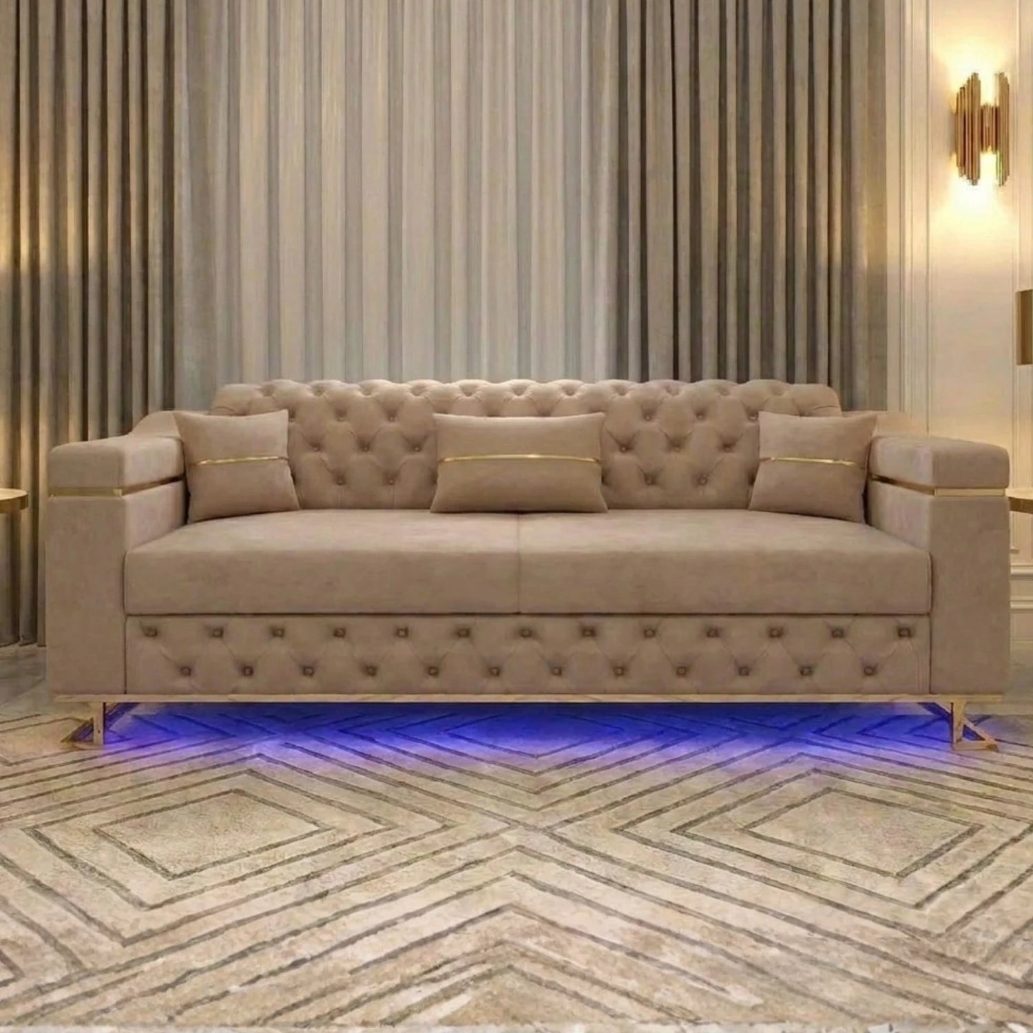 3 Seater Cream