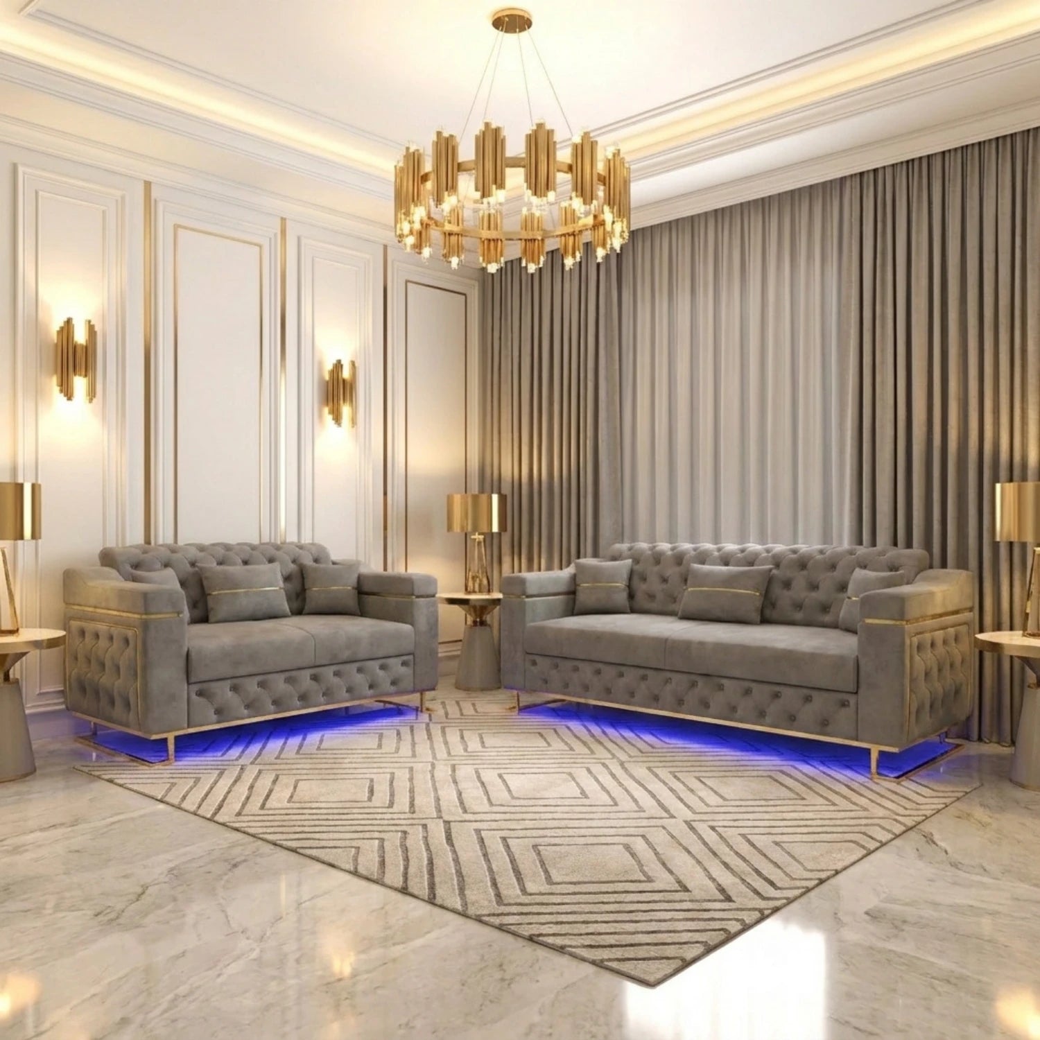 3+2 Seater Grey