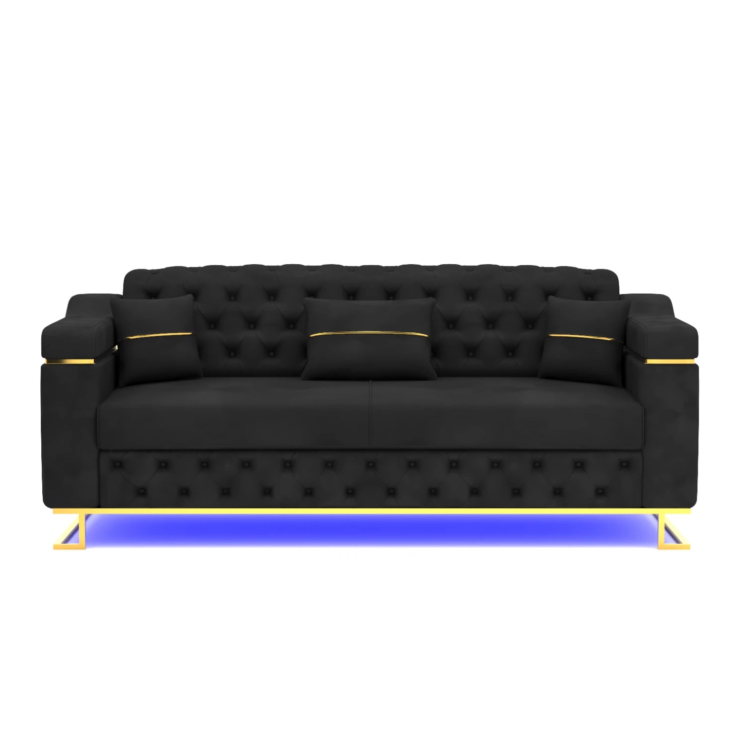 3 Seater Black