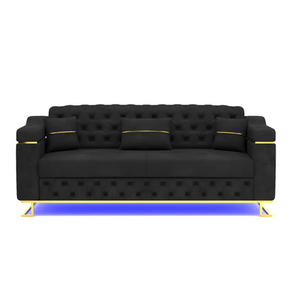 3 Seater Black