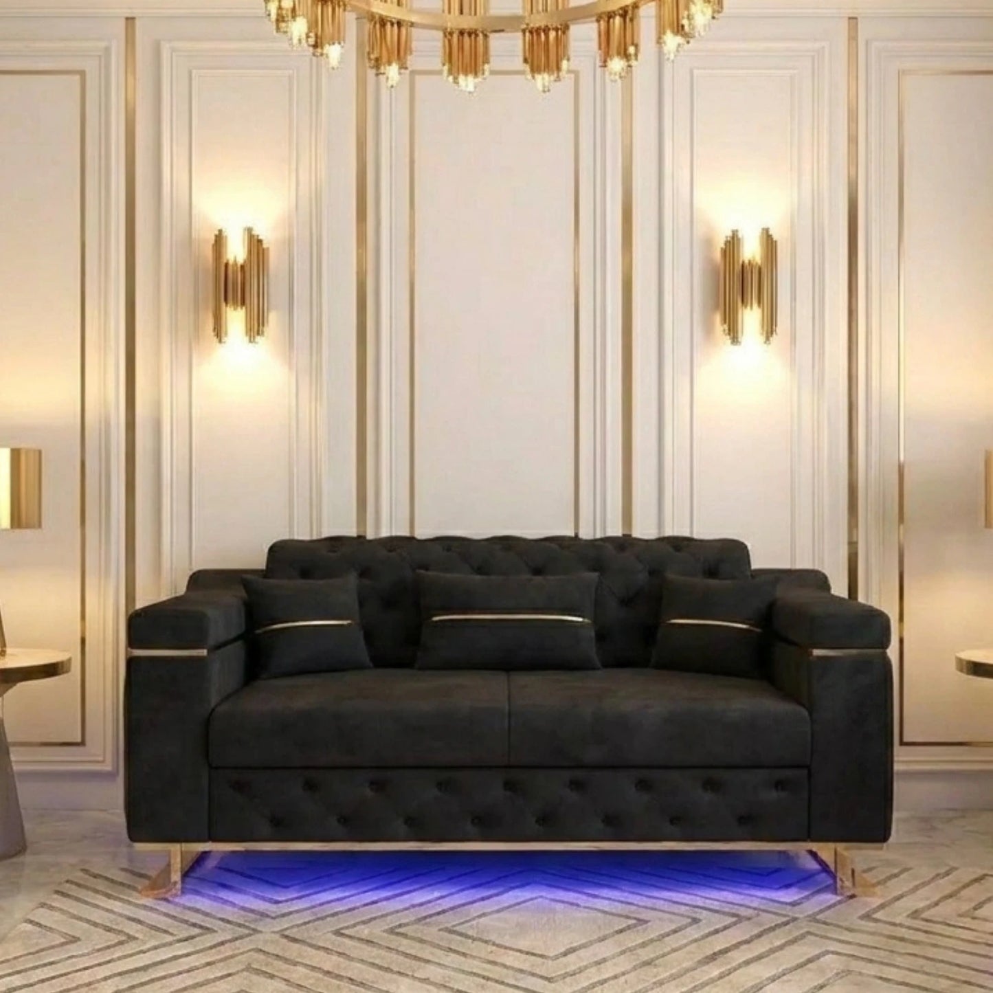 2 Seater Black