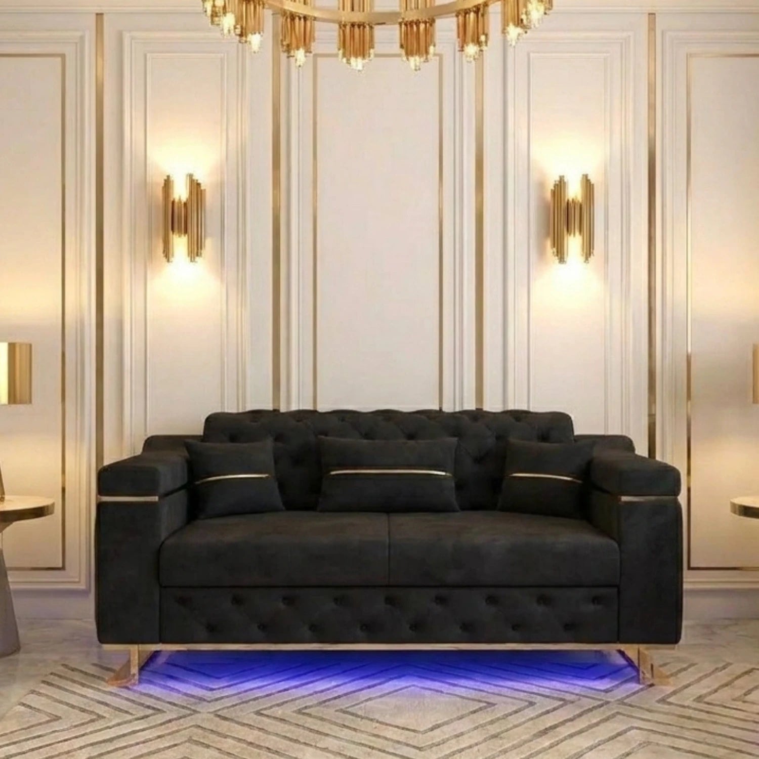2 Seater Black