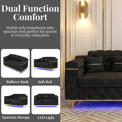 2 Seater Black