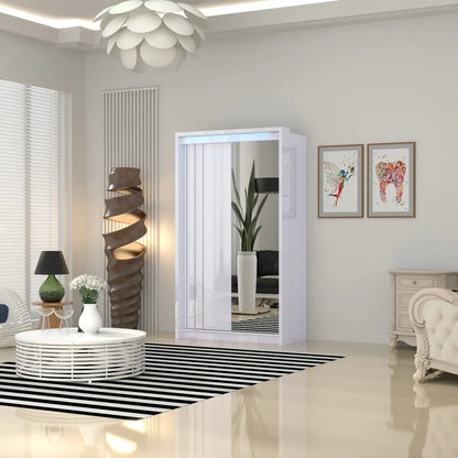 Porto 2 Doors Wardrobe | COLOR: White | SIZE: 125cm