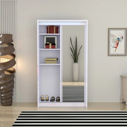 Porto 2 Doors Wardrobe | COLOR: White | SIZE: 125cm 