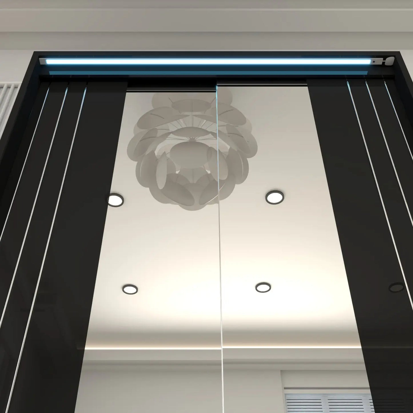 Porto 2 Doors Wardrobe | COLOR: Black | SIZE: 165cm