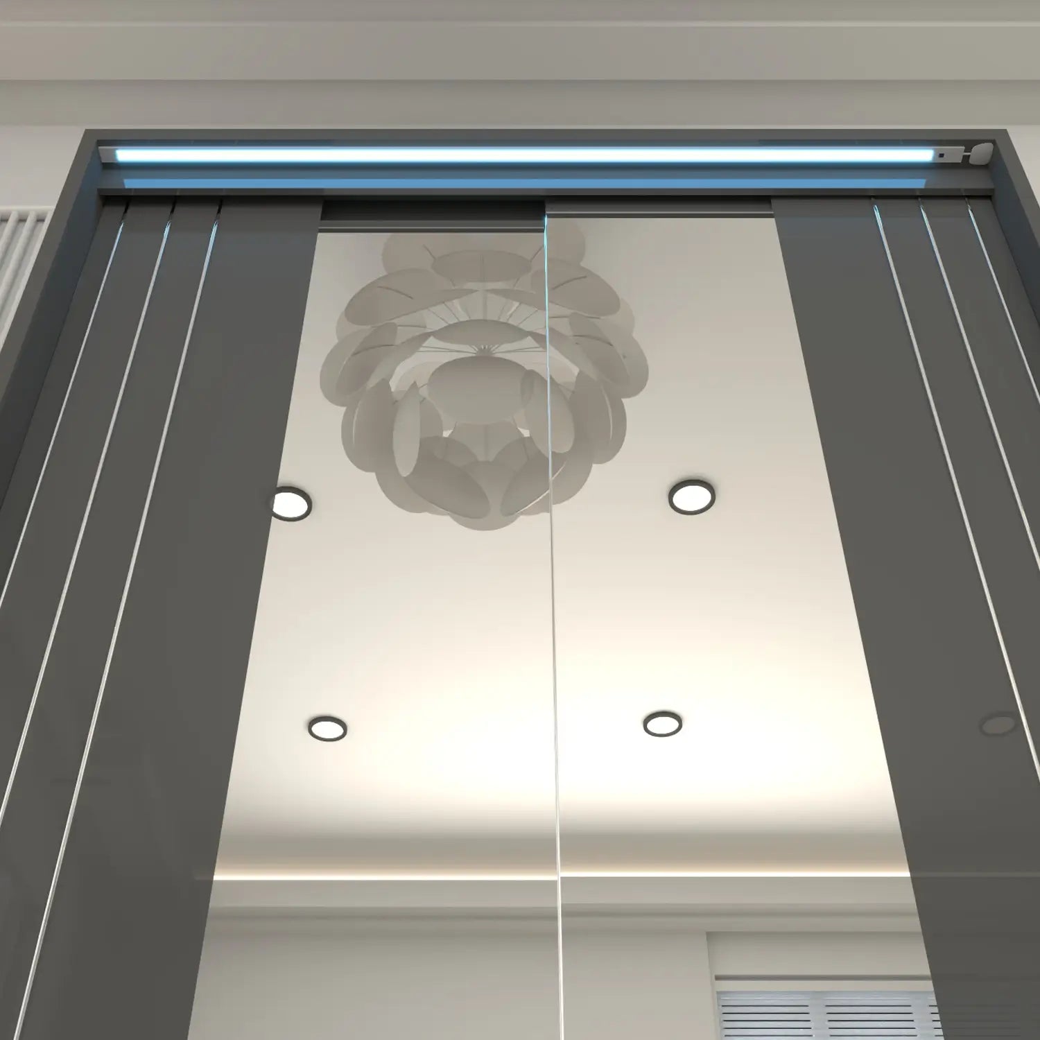 Porto 2 Doors Wardrobe | COLOR: Dark Gray |  SIZE: 165cm
