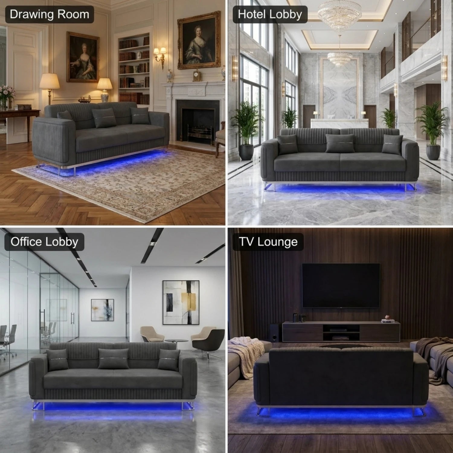 3+2 Seater Grey