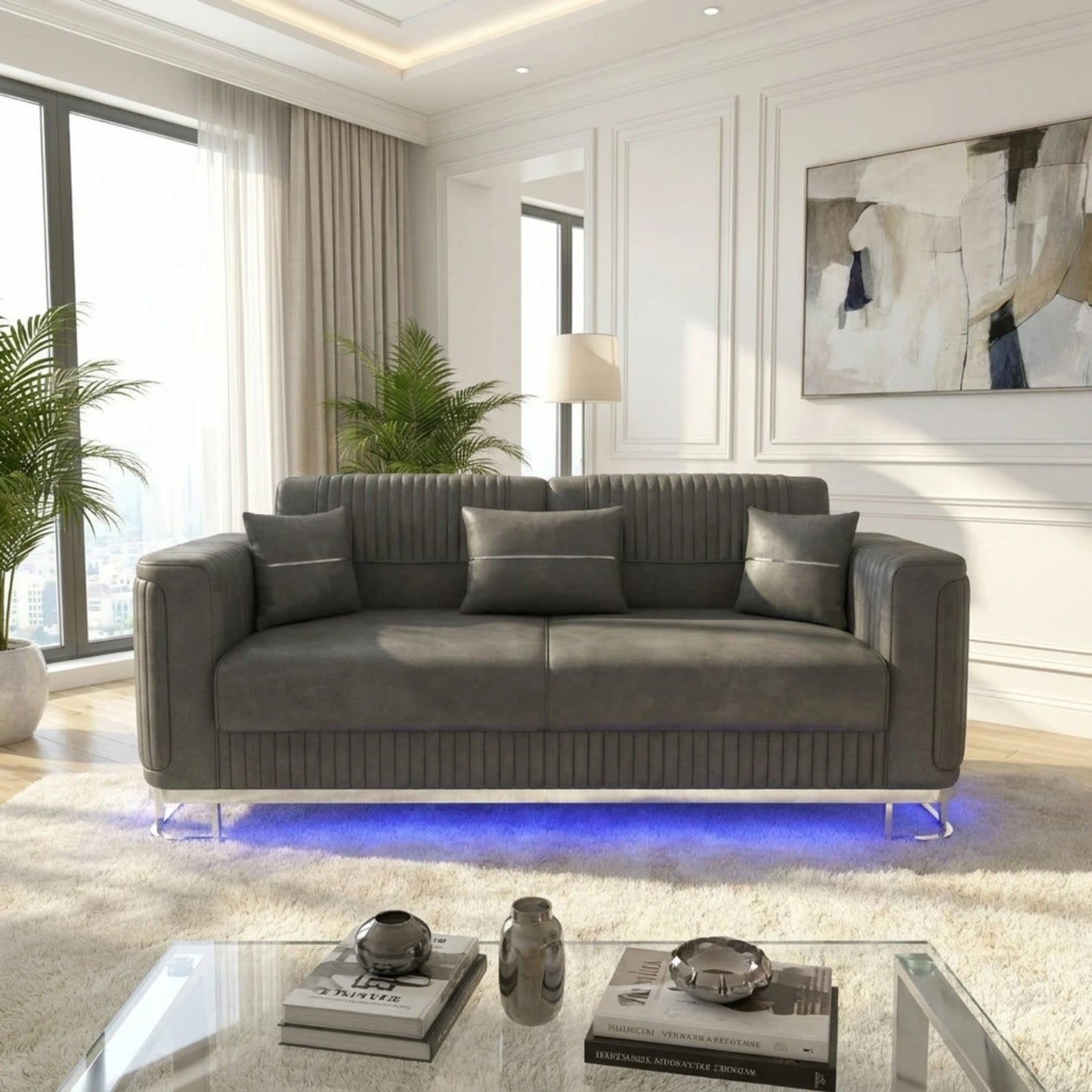 2 Seater Grey