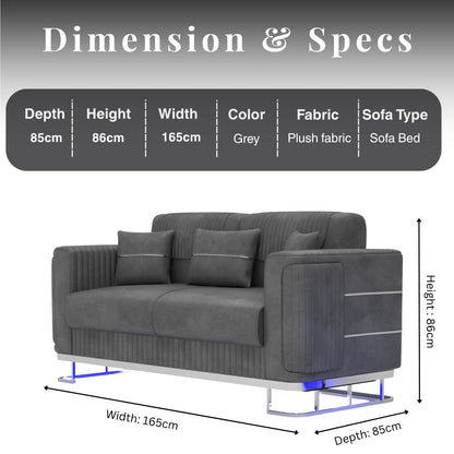 2 Seater Grey