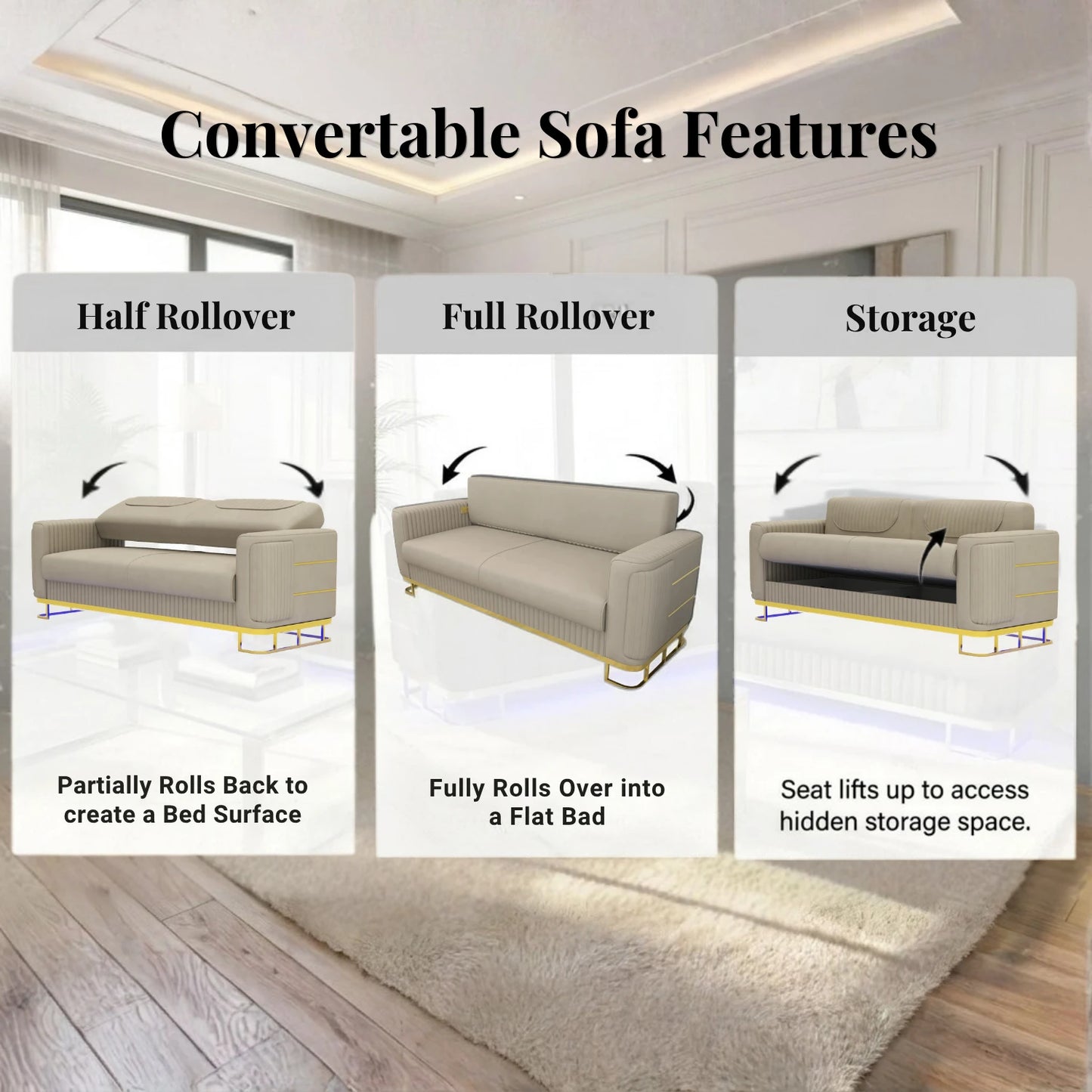 3+2 Seater Cream