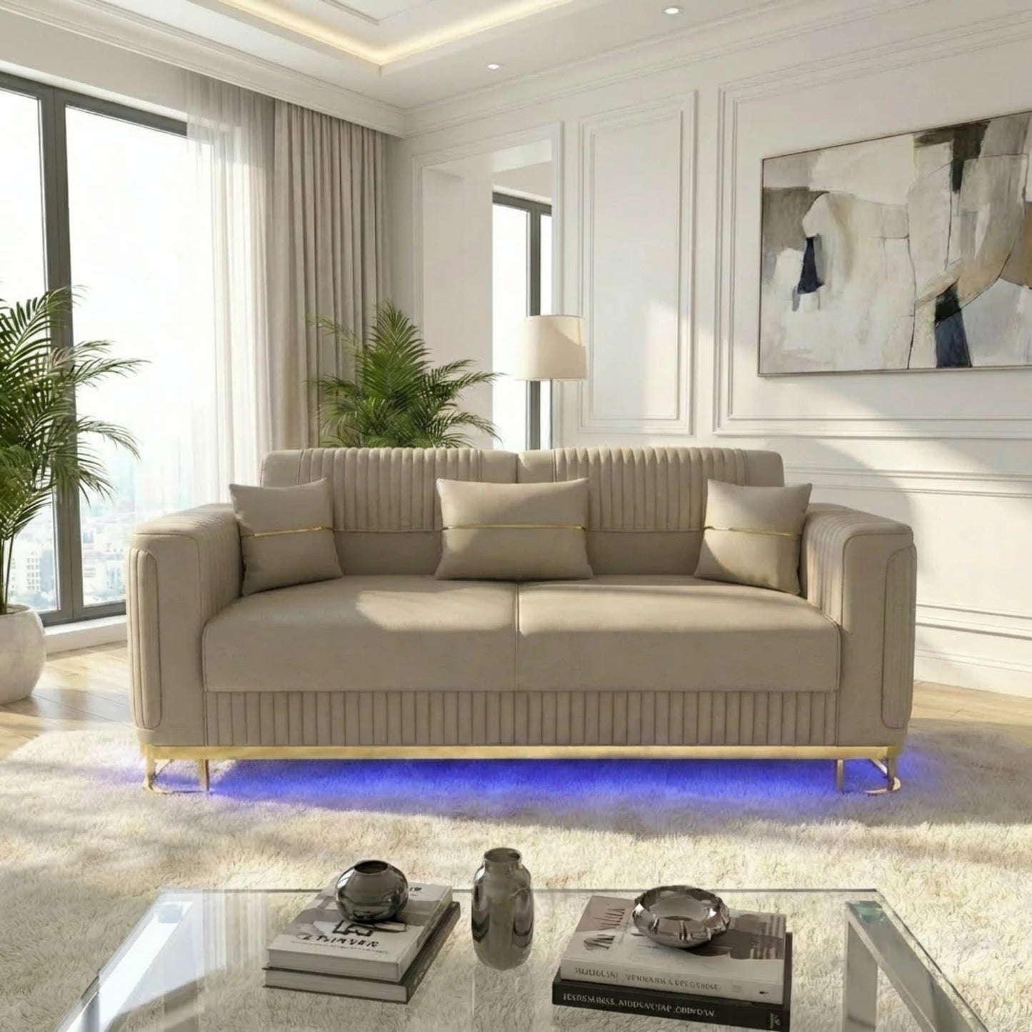 2 Seater Cream
