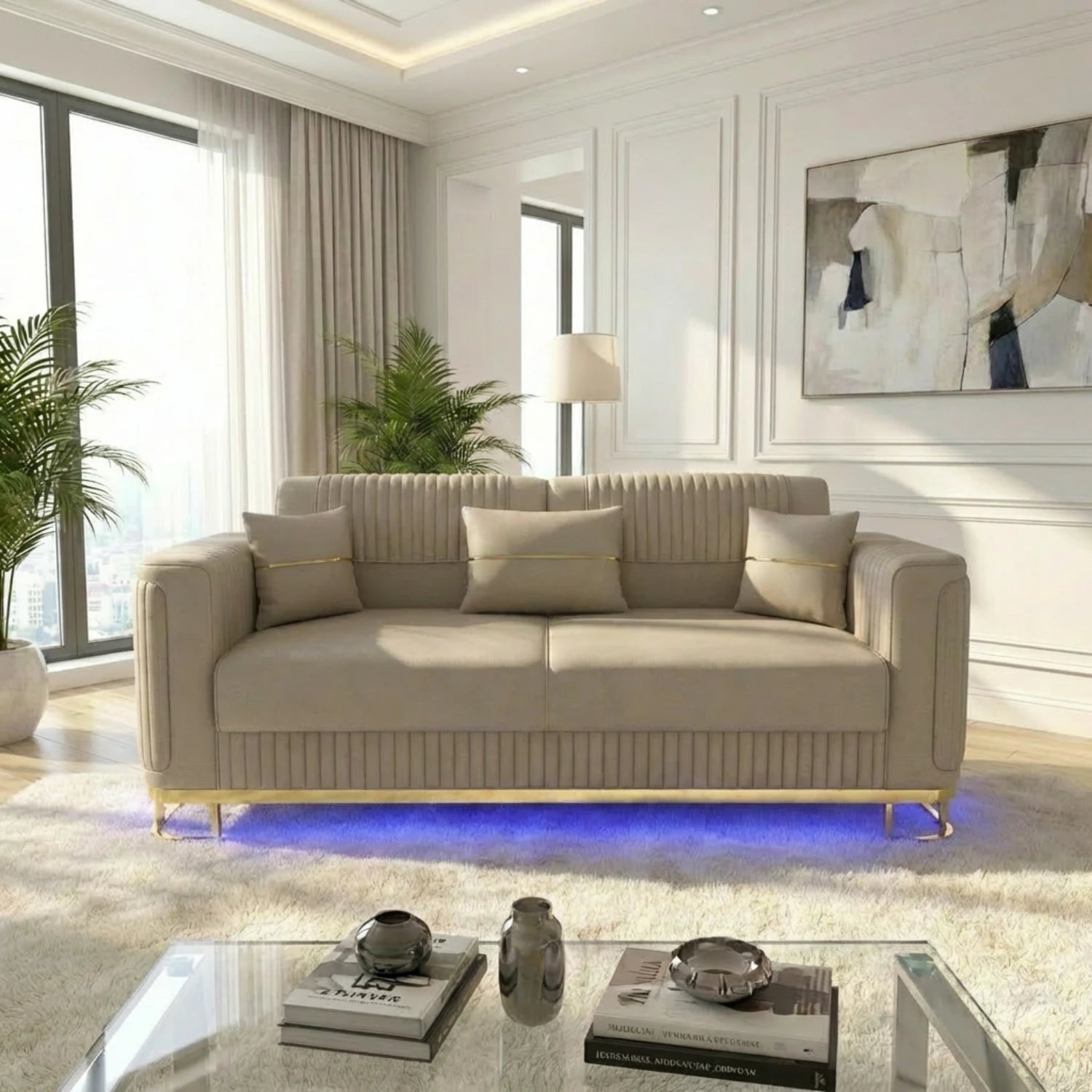 2 Seater Cream