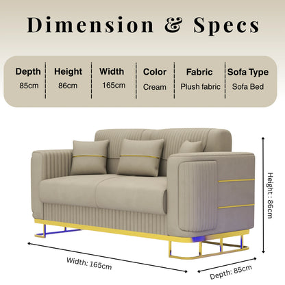 2 Seater Cream