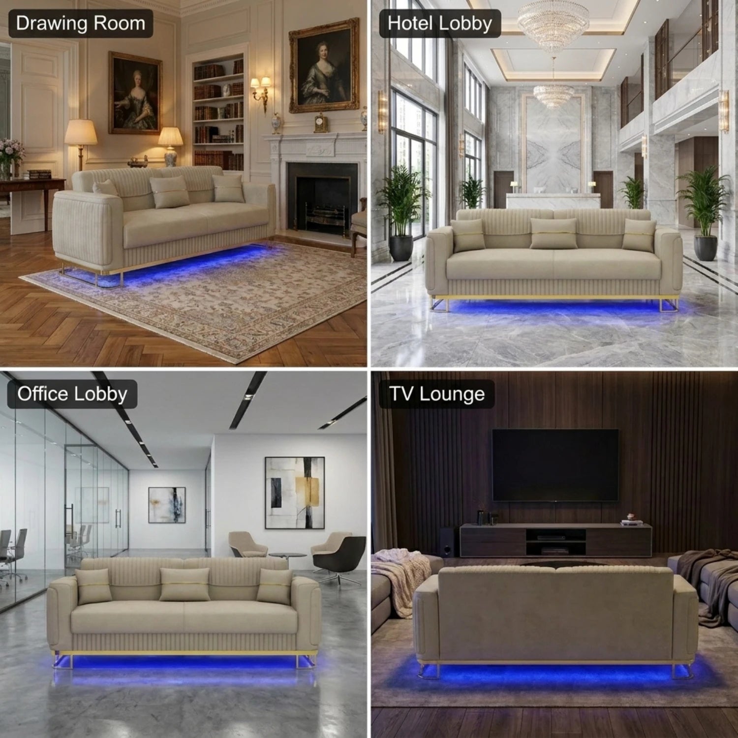 2 Seater Cream