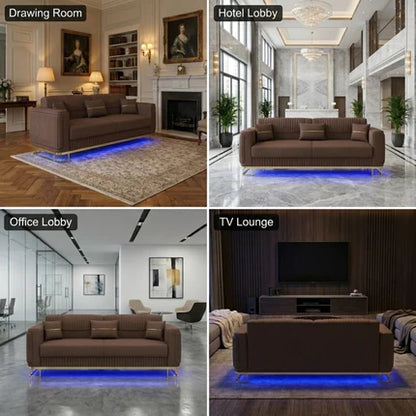 3 Seater Brown