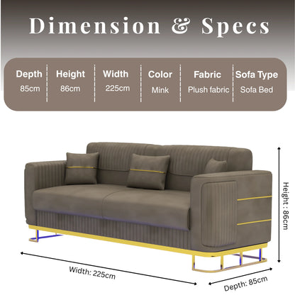 3 Seater Mink