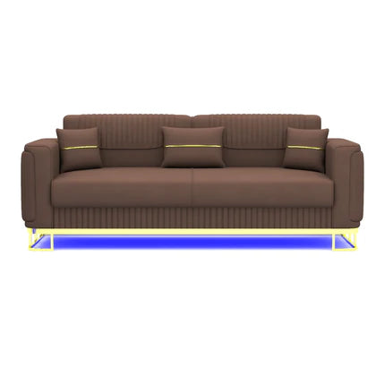 3 Seater Brown