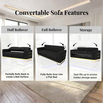3 Seater Black