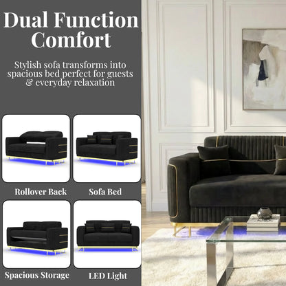 2 Seater Black