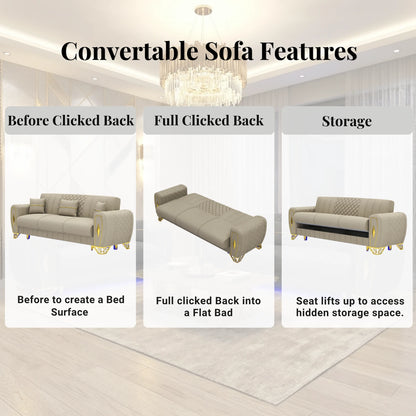 3 Seater Cream