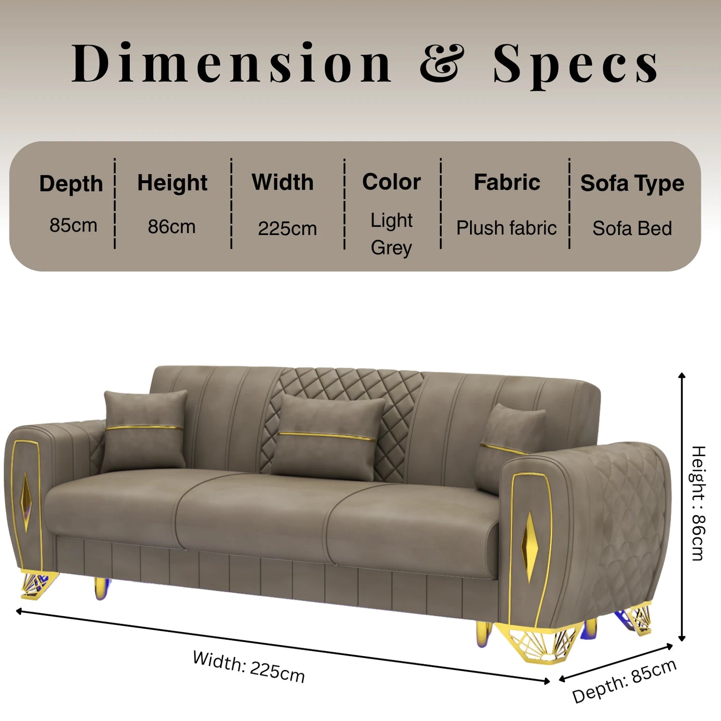 3+2 Seater Mink