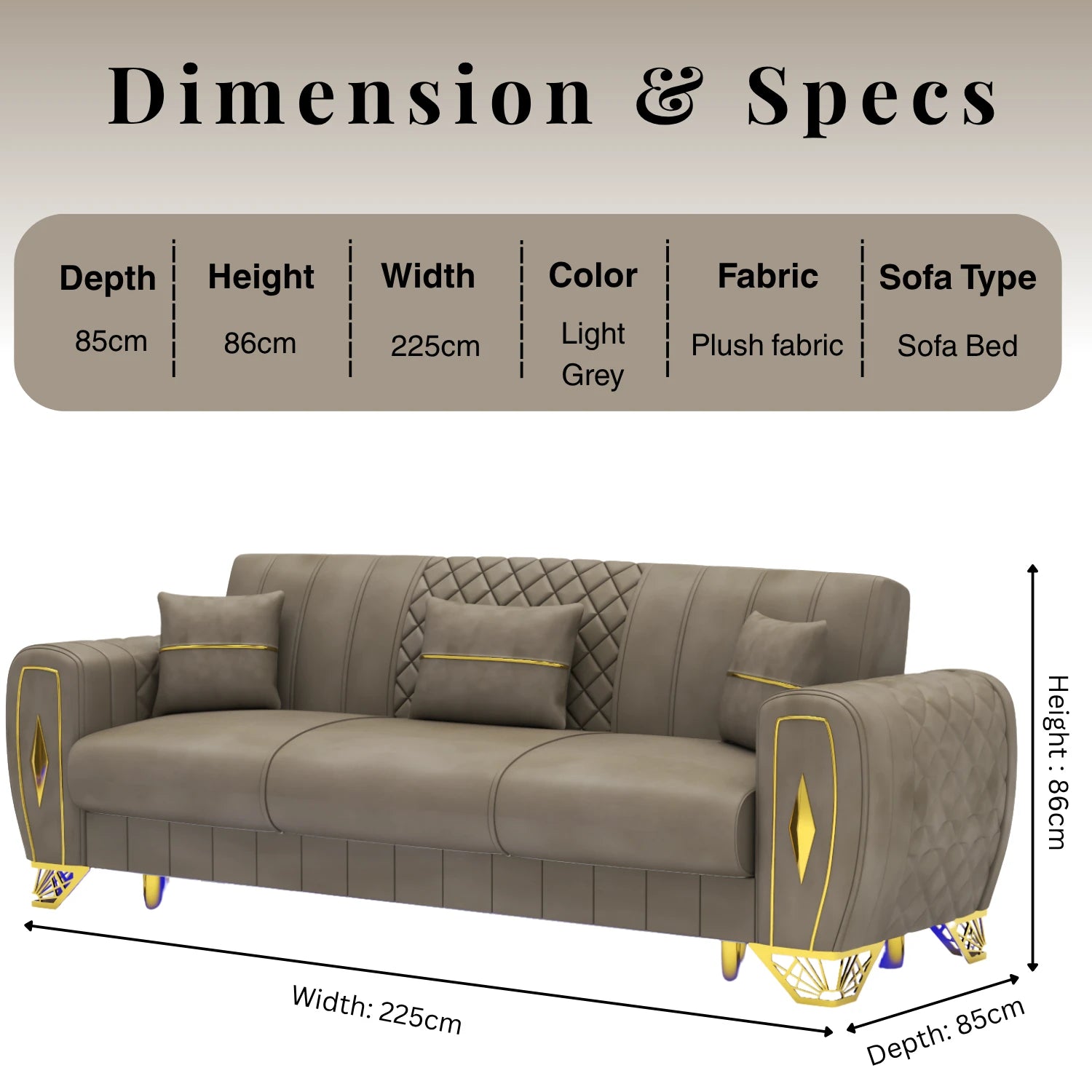 3+2 Seater Mink