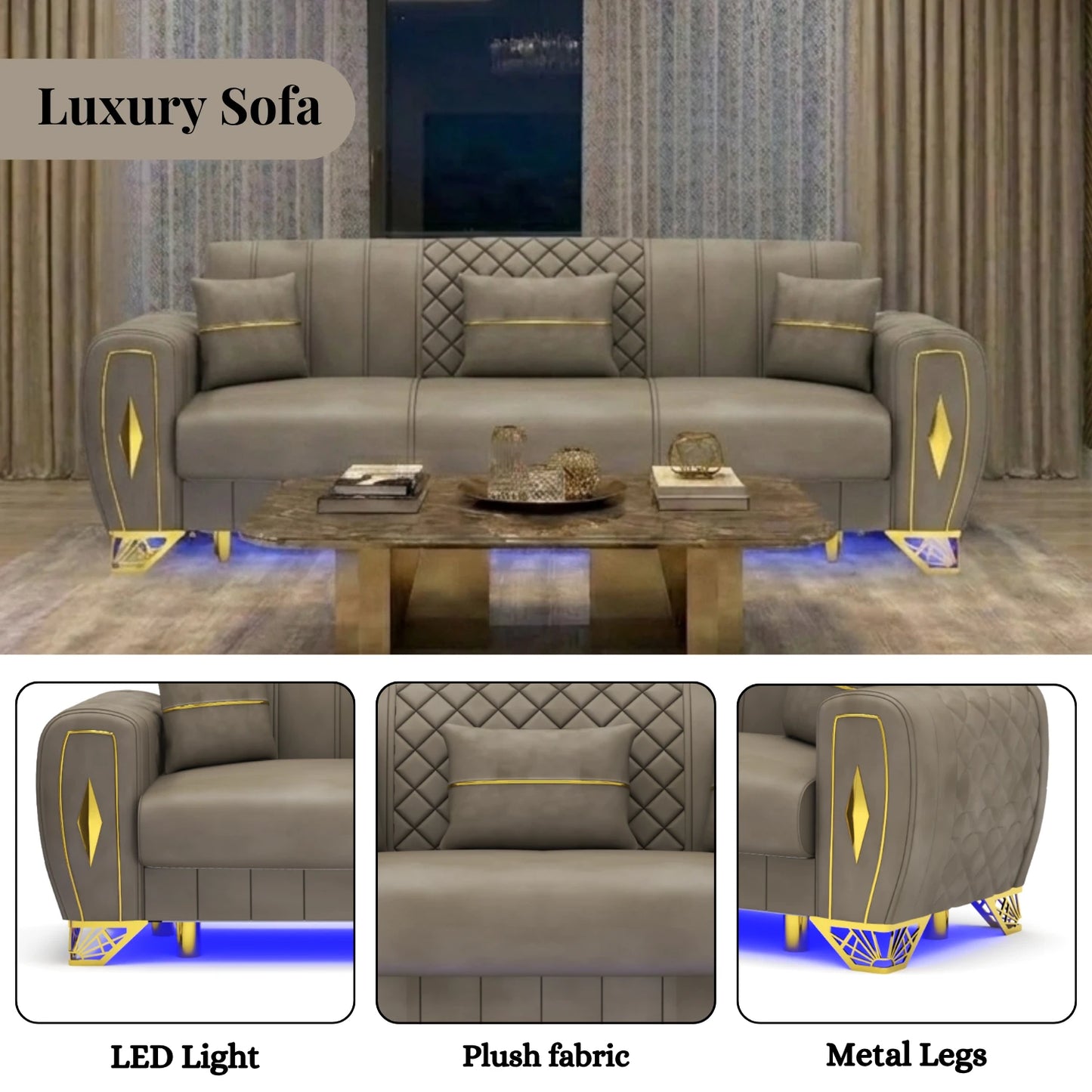 3+2 Seater Mink
