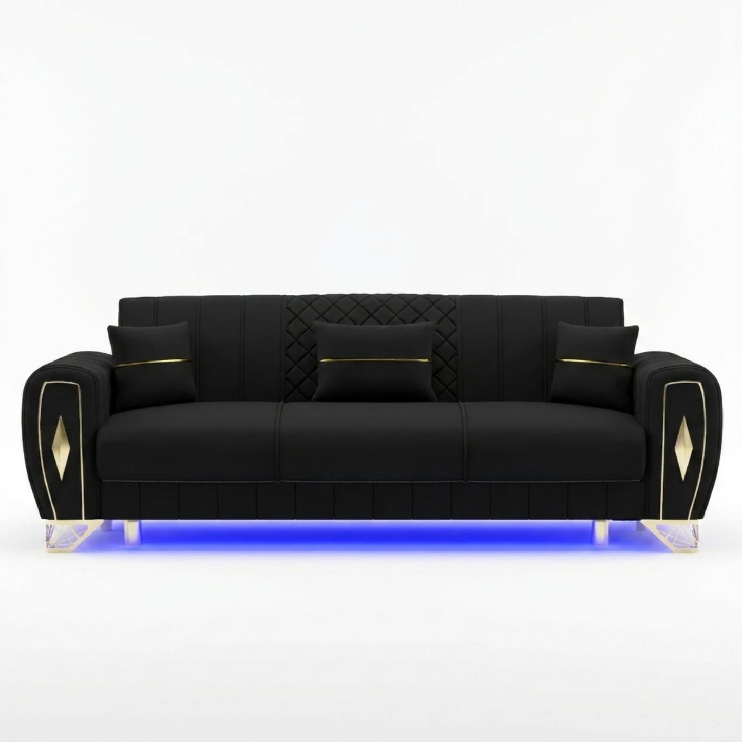 3 Seater Black