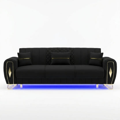 3 Seater Black