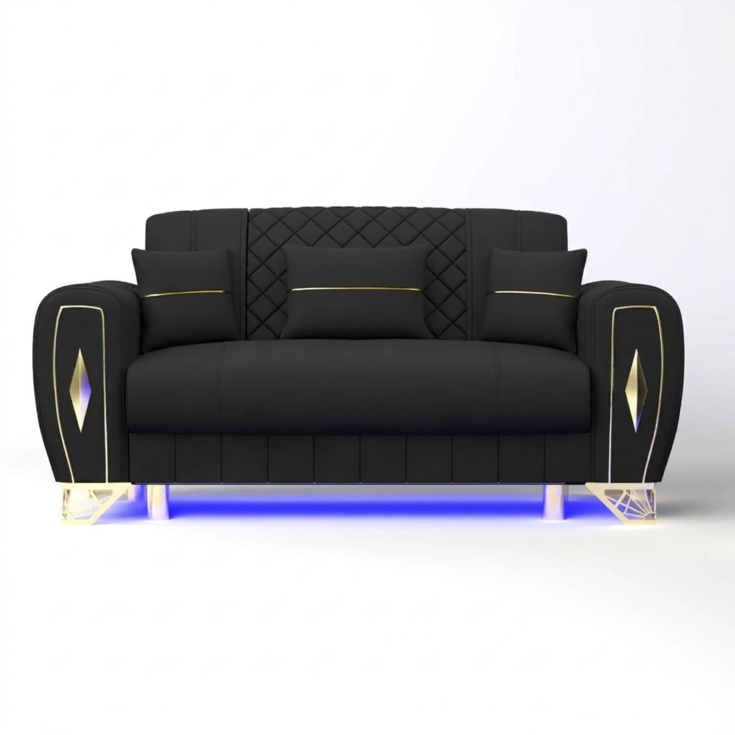 2 Seater Black