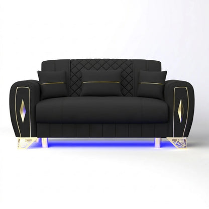 2 Seater Black