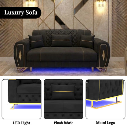2 Seater Black