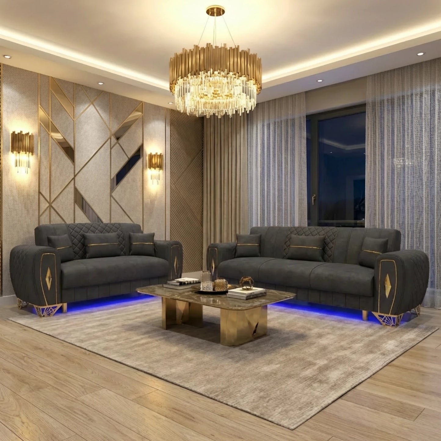 3+2 Seater Grey