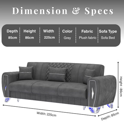 3 Seater Grey