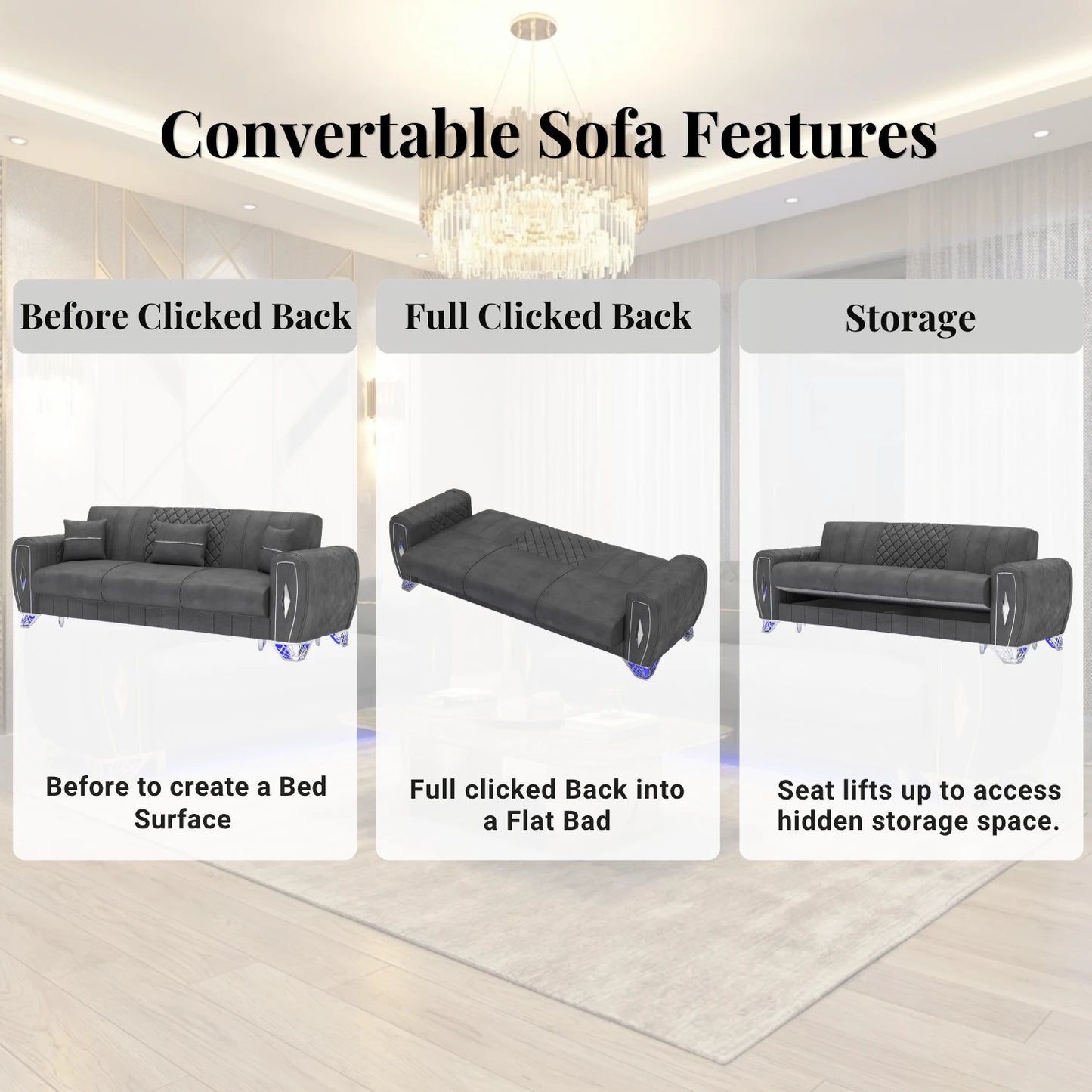 3 Seater Grey