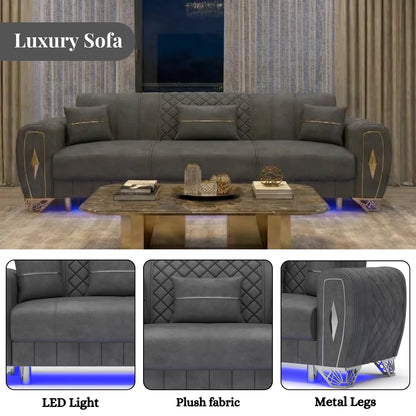 3 Seater Grey