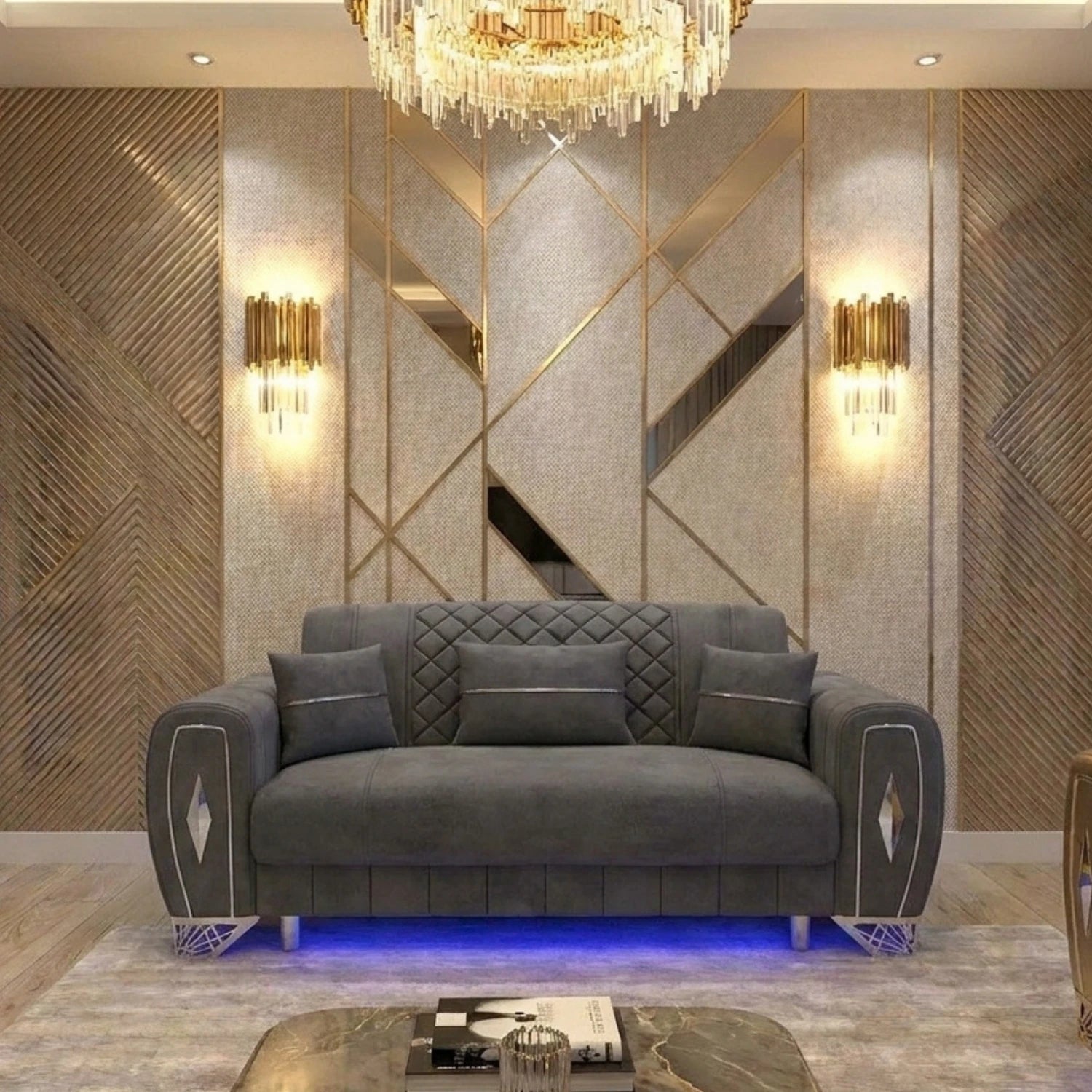 2 Seater Grey