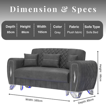 2 Seater Grey