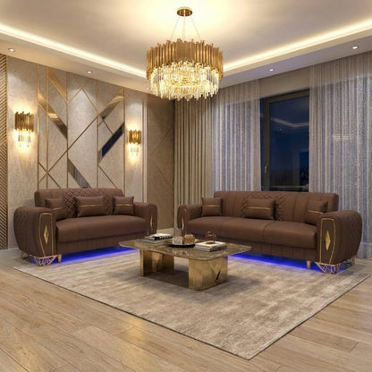 3+2 Seater Brown