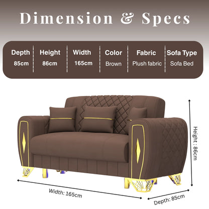 3+2 Seater Brown