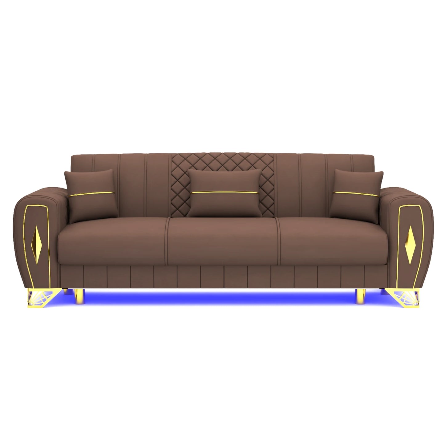 3 Seater Brown